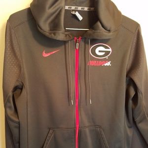Nike Therma-Fit UGA Zip-Up Hoodie Sweatshirt